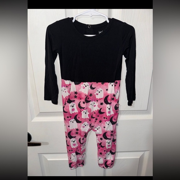 Birdie bean Bamboo Halloween evie jumpsuit/ROMPER 18/24m - Picture 2 of 4